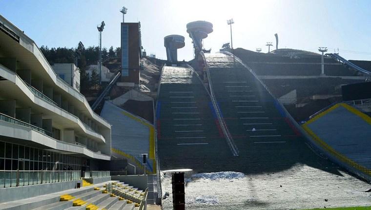 Erzurum'daki atlama kuleleri, Kış Oyunları Festivali'ne hazır!