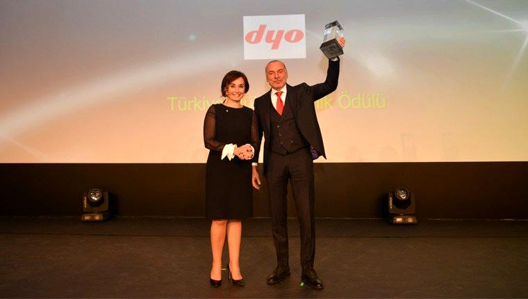 DYO Boya, 2016 Türkiye Mükemmellik ödülünü kazandı
