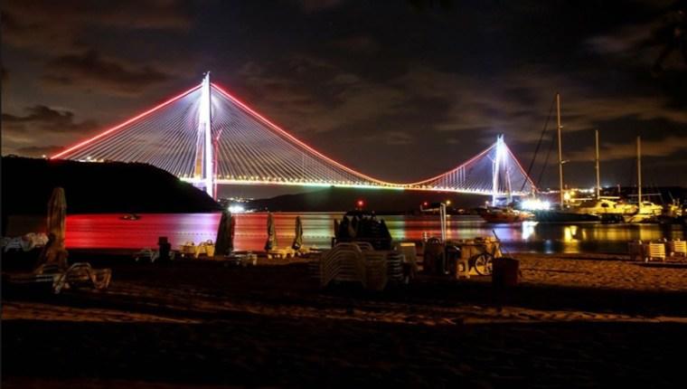Yavuz Sultan Selim Köprüsü turuncu ışıklarla aydınlatılacak