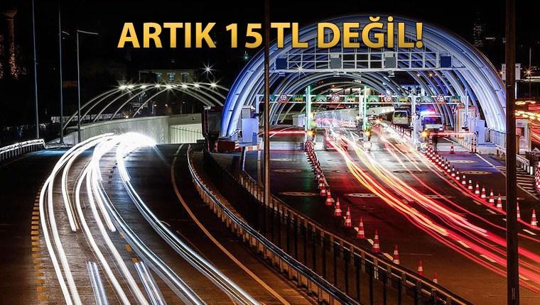 Avrasya Tüneli'nin 2017 geçiş ücreti açıklandı