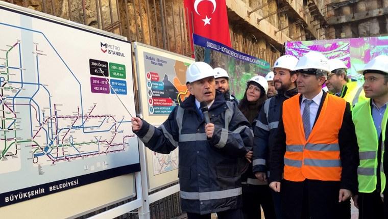 Dudullu-Bostancı Metrosu tünel çalışmaları başladı 