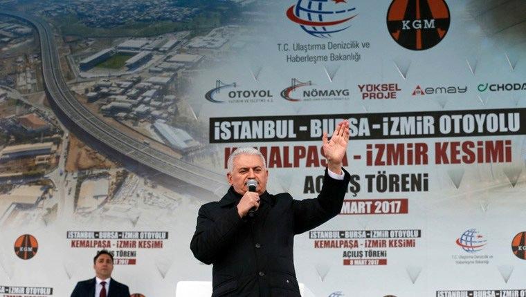 İzmir-İstanbul otoyolunun 26 kilometrelik kısmı açıldı 