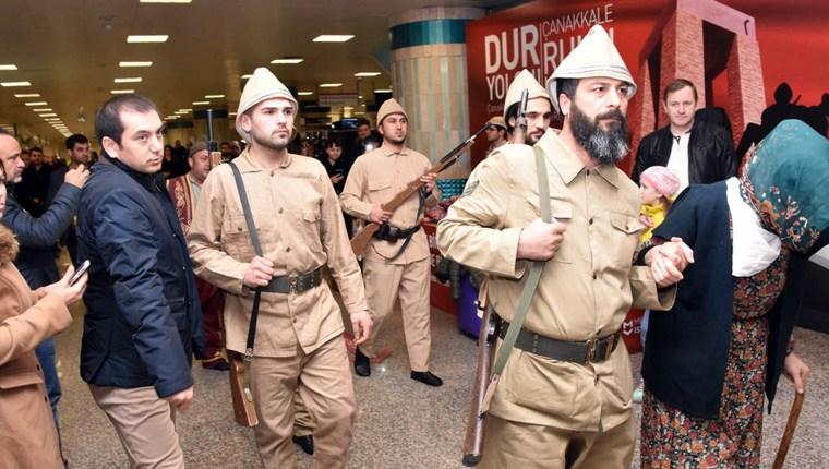 İstanbul Metro’da “Kınalı Kuzular” Çanakkale Ruhu’nu yaşattı