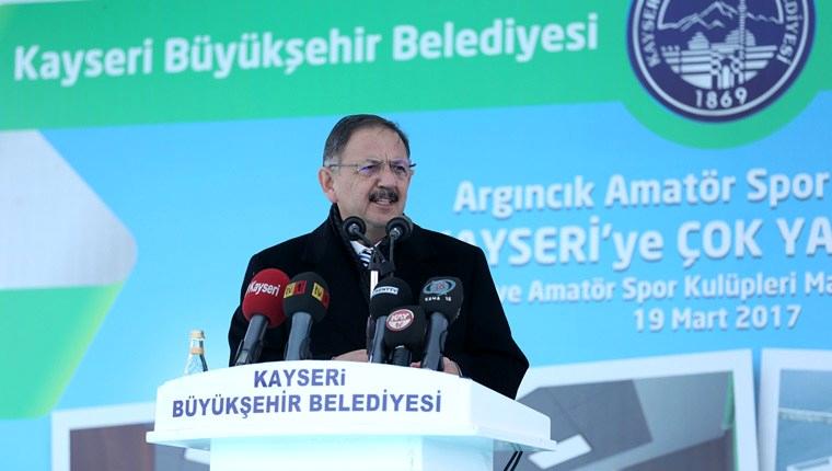 Bakan Özhaseki, Kayseri'de temel atma törenine katıldı