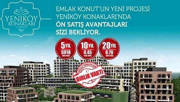Yeniköy Konakları İstanbul'un teslim tarihi Nisan 2019!