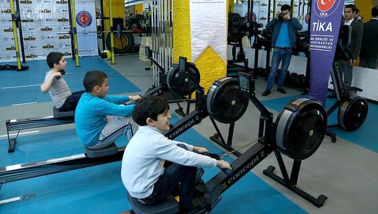 TİKA'dan Azerbaycan'a crossfit spor salonu