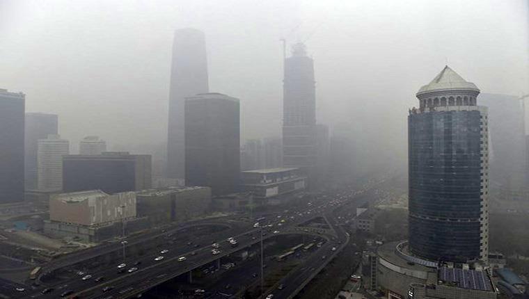 Çin'de hava kirliliği nedeniyle inşaatlar yapılamıyor!