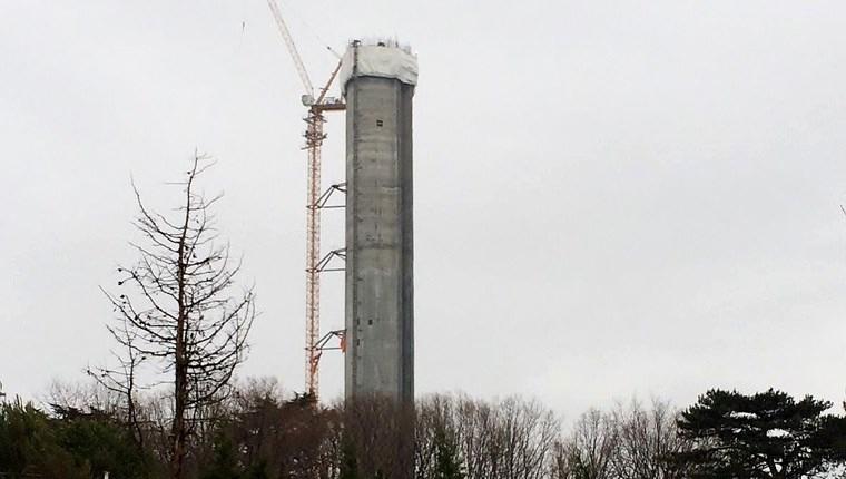 Çamlıca Kulesi'nin 1300 tonluk anteni kule içinde monte ediliyor!