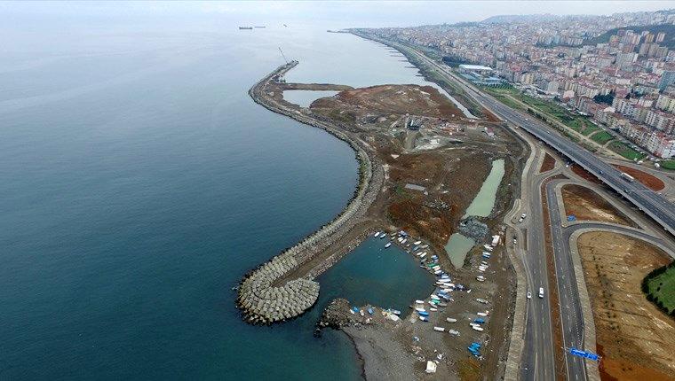 Trabzon Gülcemal Dolgu projesinin 1. etap çalışmaları sürüyor!