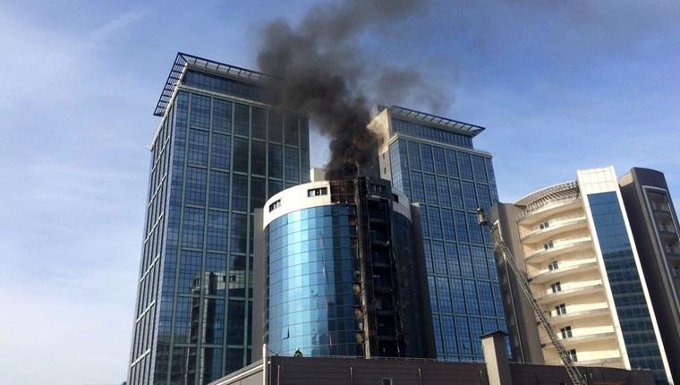 Bursa'da otel inşaatında çıkan yangın söndürüldü