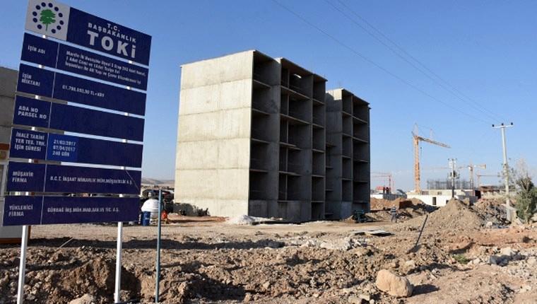 Nusaybin'deki 4 bin 600 konutun inşası sürüyor 