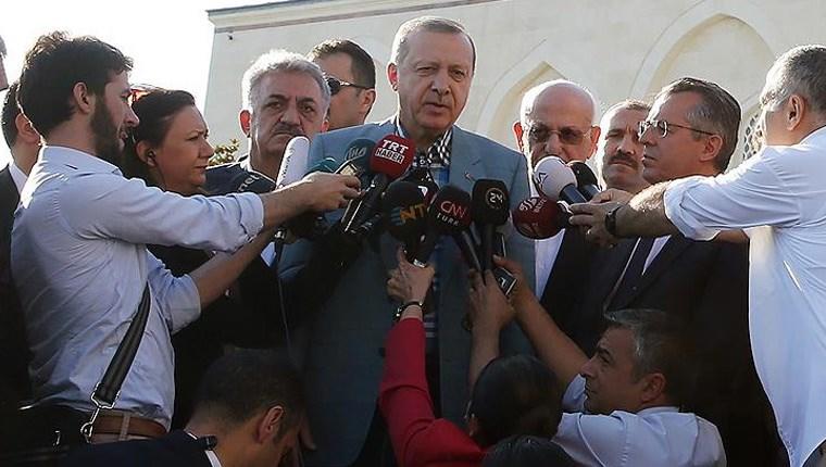 Cumhurbaşkanı Erdoğan namazını Mimar Sinan Camisi'nde kıldı