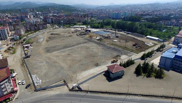 Ordu’da yapılan yeni stadın temel betonu döküldü