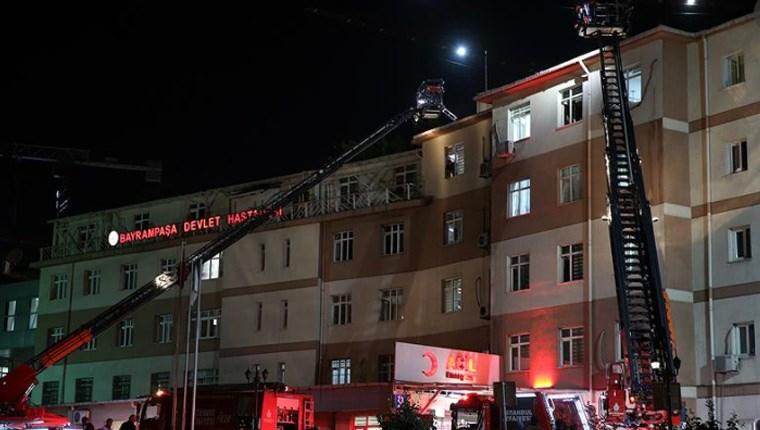 Bayrampaşa Devlet Hastanesi'nde yangın çıktı