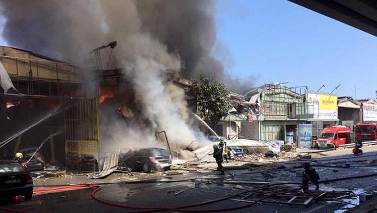 Samsun'daki Gülsan Sanayi Sitesi'nde patlama