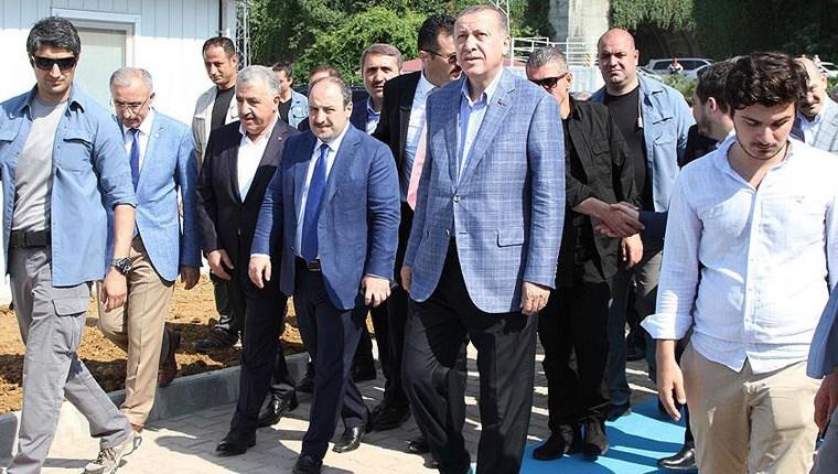Cumhurbaşkanı Erdoğan, Rize havalimanını inceledi