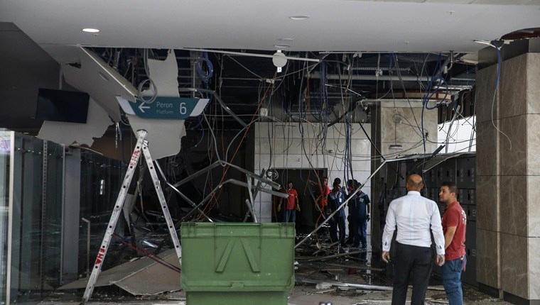 Ankara YHT Garı'nda asma tavan çöktü