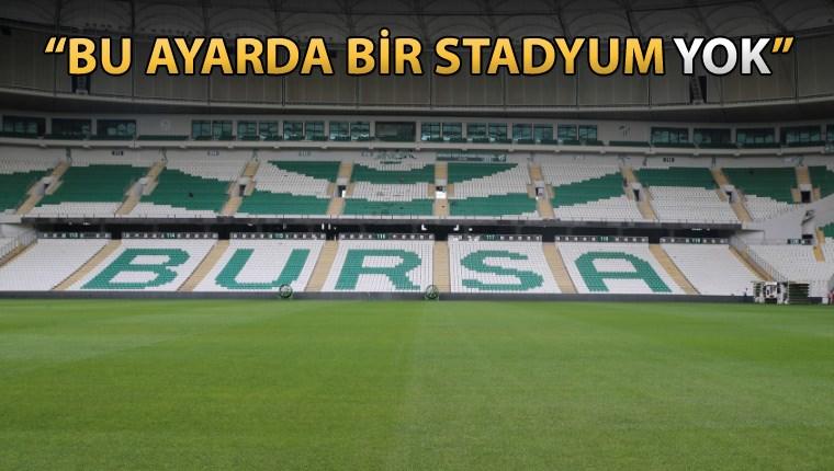 Bursa Büyükşehir Stadı'na hibrit çimler ekiliyor 
