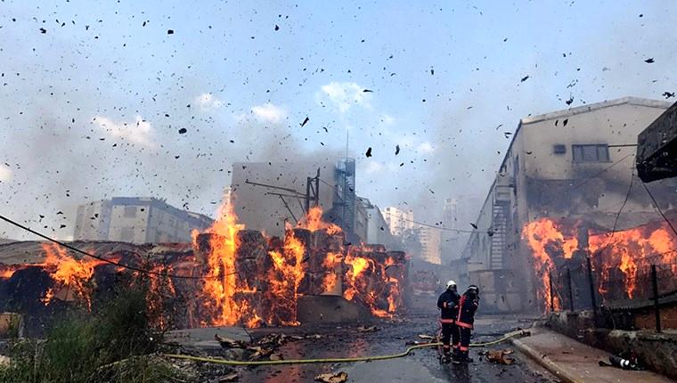 Halkalı'daki fabrikada yangın çıktı!