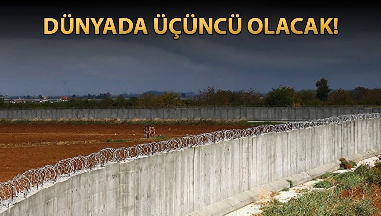 Suriye sınırında inşa edilen duvar bitme aşamasında!