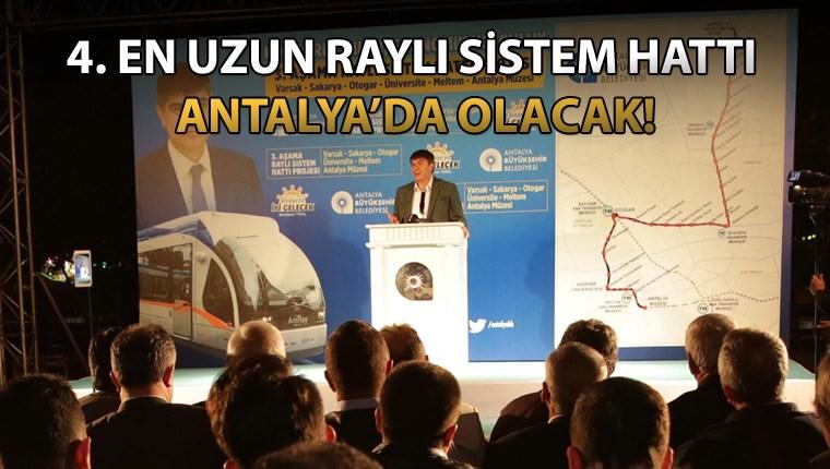 'Antalya'nın raylı sistem ağı 55 km'ye yükselecek'