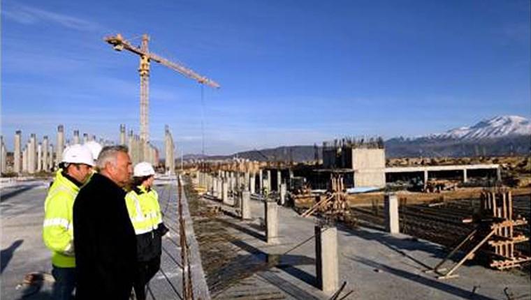 Isparta Şehirlerarası Terminali inşaatı hızla ilerliyor