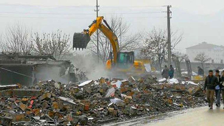 Osmancık’ın eski terminali yıkıldı