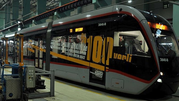 Yerli tramvayla 127 milyon lira kasada kaldı 