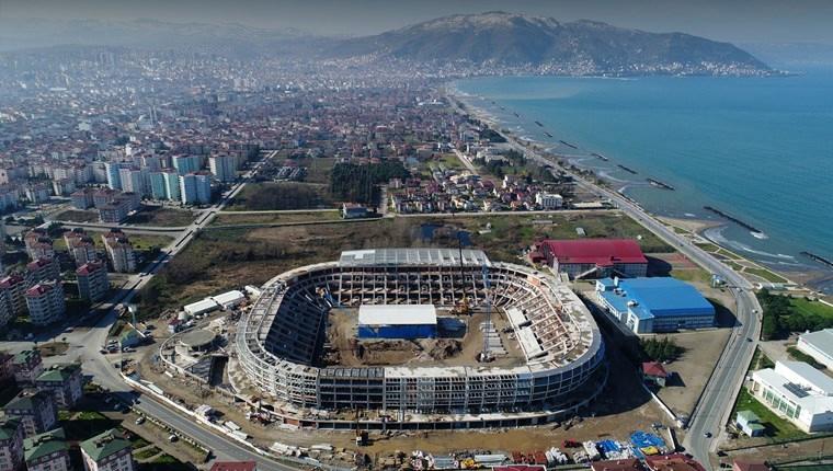 Yeni Ordu Stadı'nın kaba inşaatı tamamlandı 
