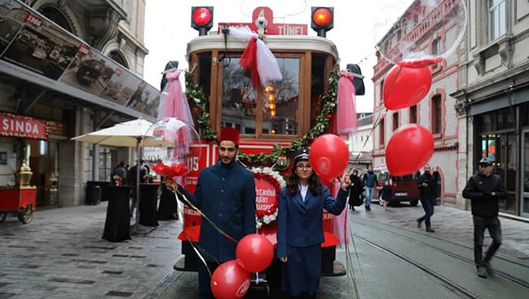Beyoğlu’ndaki nostaljik tramvay 104 yaşında!