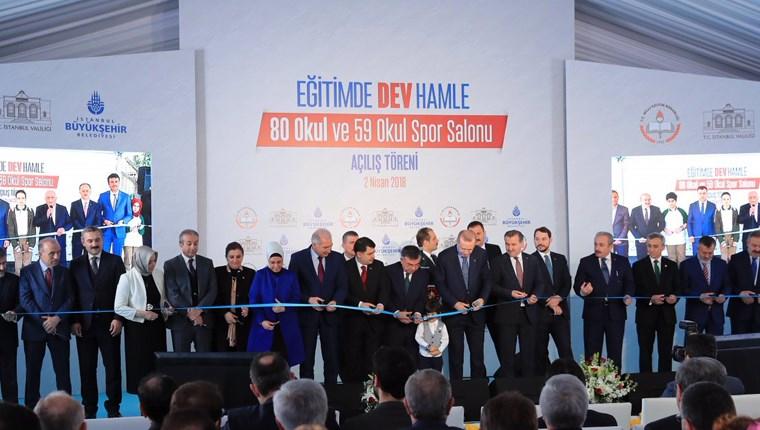 İstanbul'da 80 okul ve 59 okul spor salonu açıldı