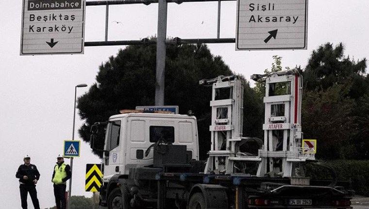 Taksim Meydanı'na çıkan yollar araç trafiğine kapatıldı