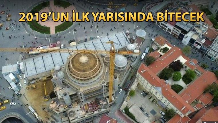 Taksim Camisi’nin minarelerinin inşaatına başlandı 