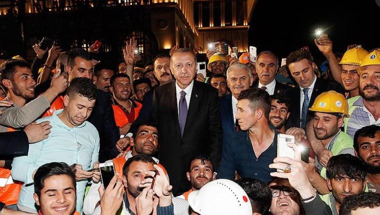 Cumhurbaşkanı Erdoğan, Külliye'deki çalışmaları inceledi