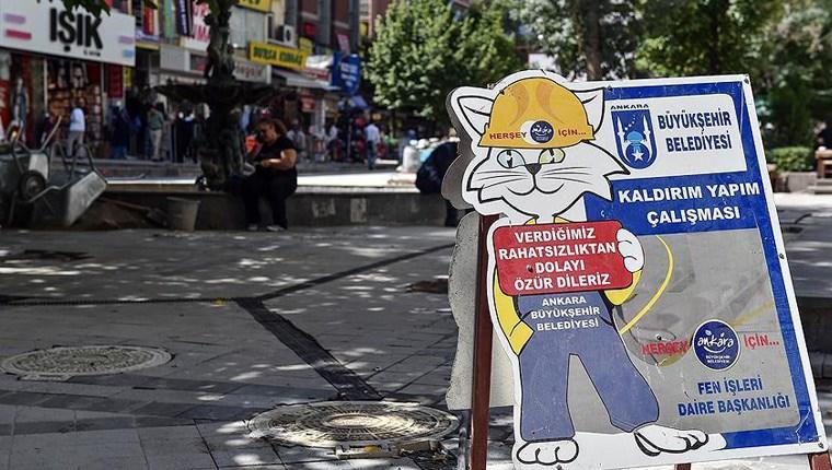 Ankara'daki İzmir Caddesi yenileniyor