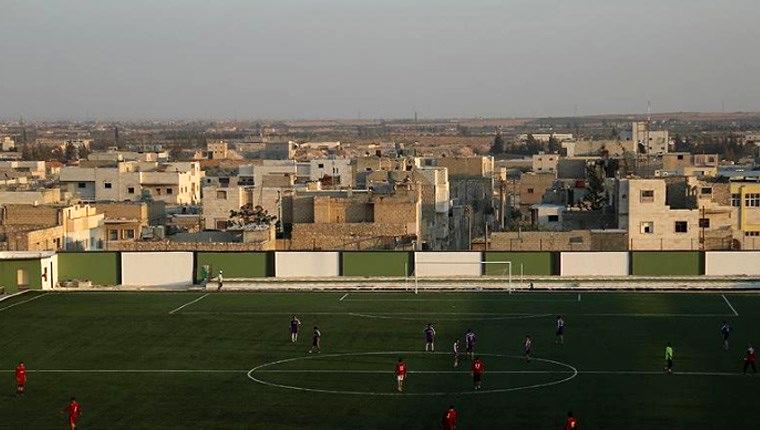 Bab'da 10 dönümlük alana spor kompleksi yapıldı 