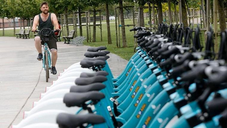 Akıllı bisiklet parkurunda 142 istasyon hizmet veriyor 