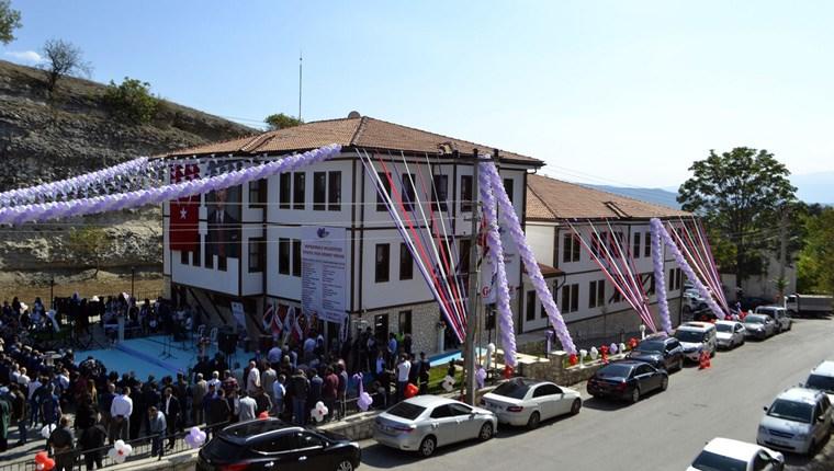 Karabük'te tarihi konak görünümündeki itfaiye binası açıldı