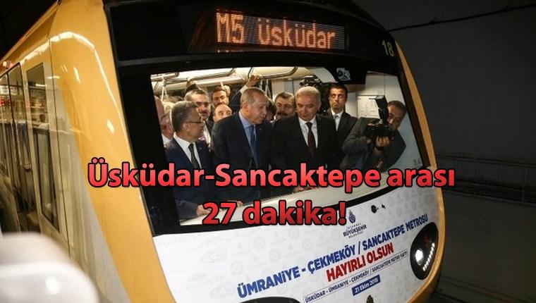 Üsküdar-Çekmeköy metrosunun 2. etabı açıldı