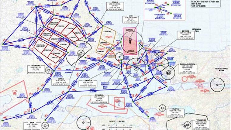 Marmara’nın yeni VFR trafik haritası yayınlandı