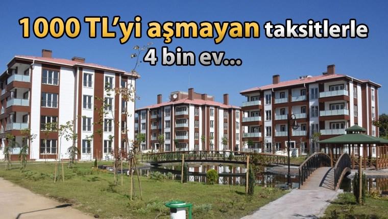 İşte TOKİ'nin 1000 TL'den az taksitli evleri!