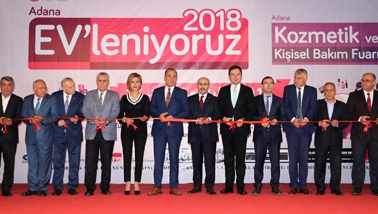 Adana'da "EV'leniyoruz, Kozmetik ve Kişisel Bakım Fuarı" açıldı