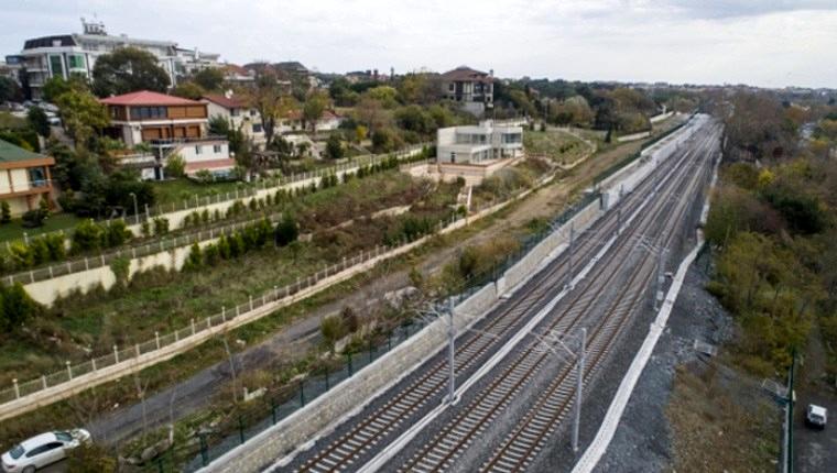 Gebze-Halkalı tren hattında son durum görüntülendi