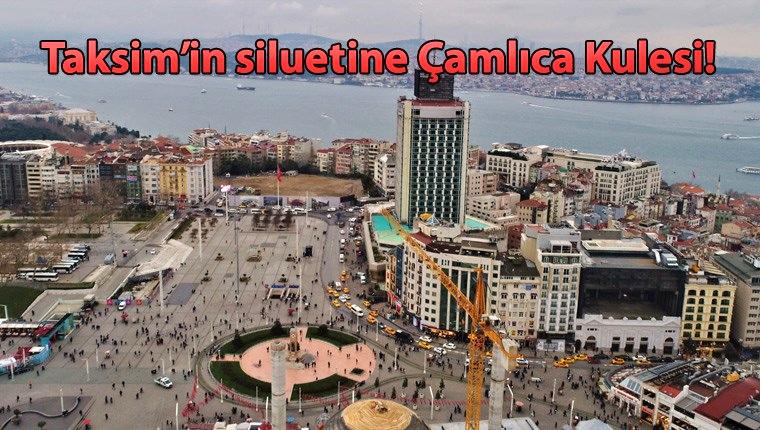 Çamlıca Kulesi, Taksim'den görünmeye başladı 