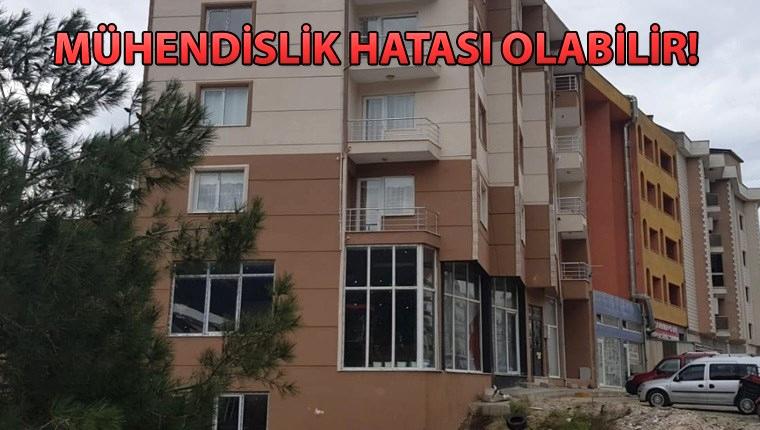 Bursa'da 5 katlı bina çökme tehlikesi ile karşı karşıya