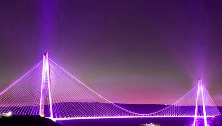 Yavuz Sultan Selim Köprüsü mora bürünecek!