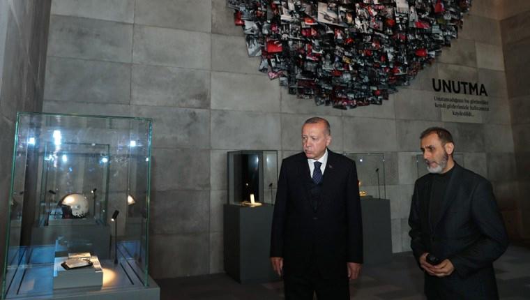 Cumhurbaşkanı Erdoğan 15 Temmuz Şehitler Müzesi’ni ziyaret etti 