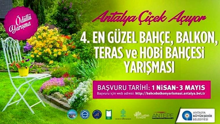 Antalya en güzel bahçe, balkon, teras ve hobi bahçesini seçecek