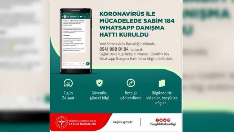 Sağlık Bakanlığı'ndan Whatsapp koronavirüs danışma hattı!