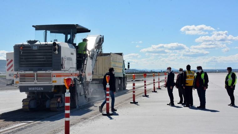 Erzurum Havalimanı’nda çalışmalar yeniden başladı